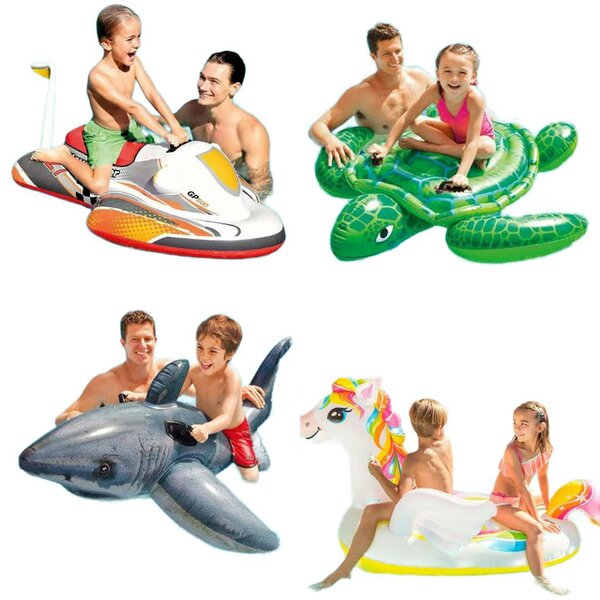 INTEX Inflatable Swim Pool Floats & Swimming Ride-On Kids Water Beach Toys Set