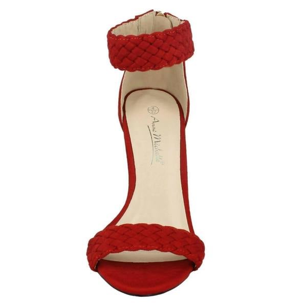 Anne Michelle Ladies Anne Michelle Braided Ankle Strap Sandals