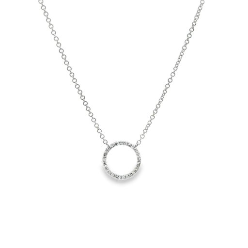 Reeves & Reeves 14K Solid Gold and Diamond Ring Necklace