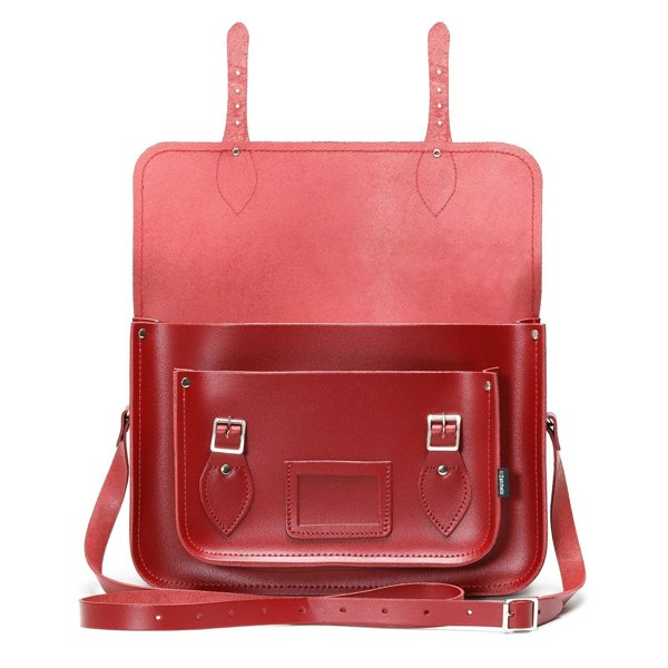 Zatchels Handmade Leather Satchel - Red