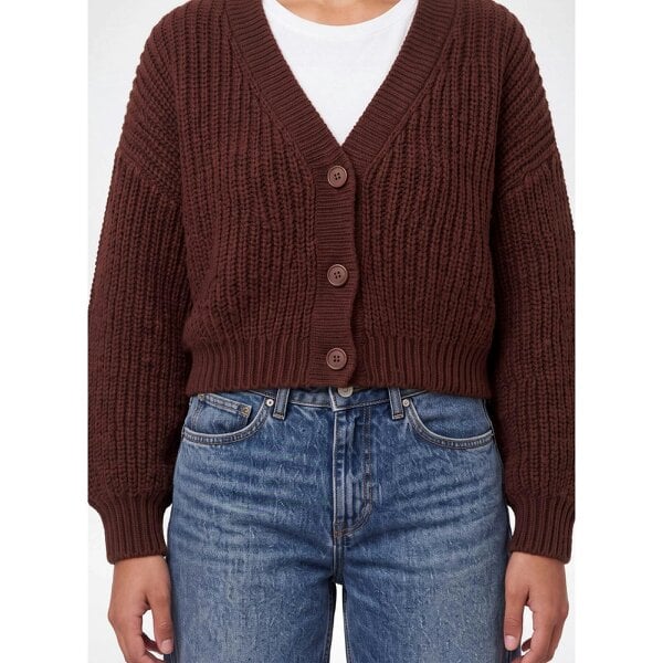 Pink Vanilla V Neck Three Button Cardigan