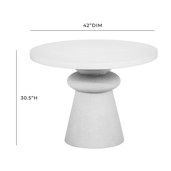 Furniture Edit Lupita White 42" Dinette Table