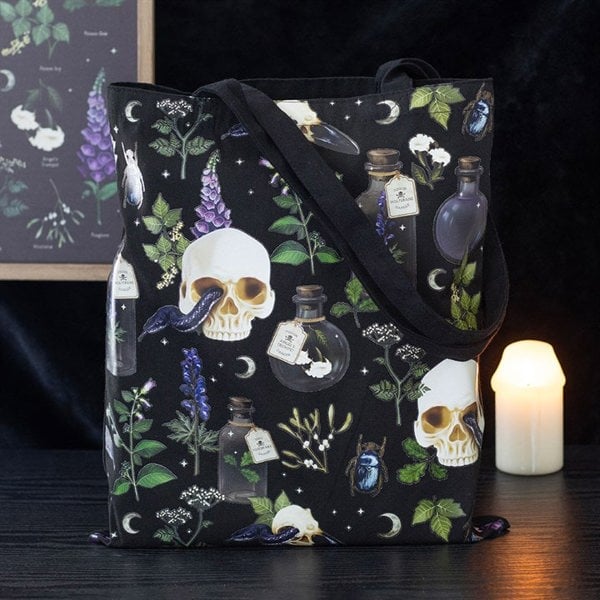 Serano Venom & Vines Print Polycotton Tote Bag