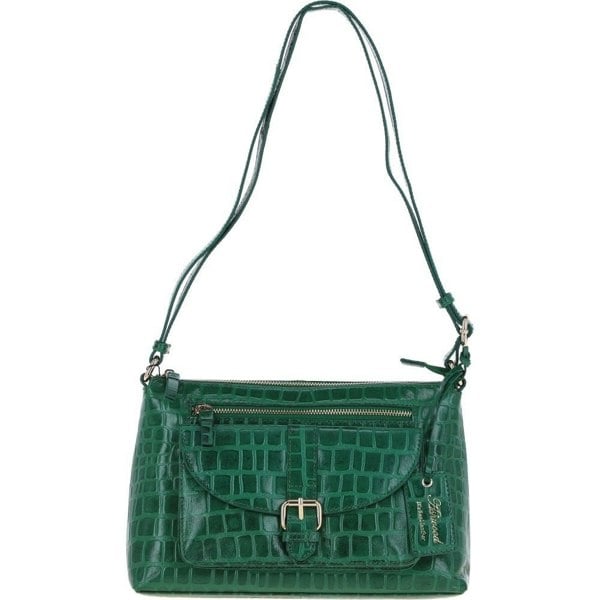 Ashwood 'Pretty' Croc Embossed Leather Shoulder Bag: 63786