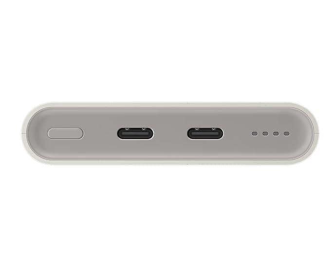 Samsung 10000mAh 25W Dual USB C Port Wireless Super Fast PD Battery Pack Beige - EB-U2510XUEGEU