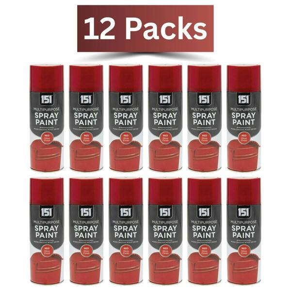 151 12X 151 Red Gloss Spray Paint 400ml