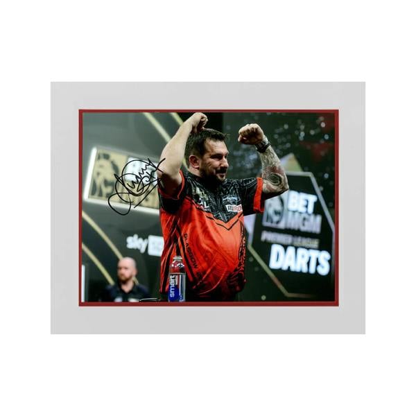 Jonny Clayton Signed 16x12 Image Deluxe Mount #1