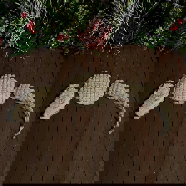 Crocodile Stone Cast Garden Ornament 