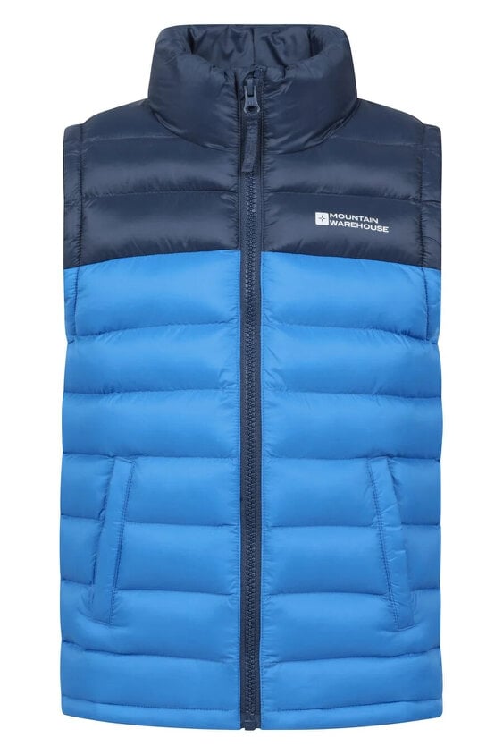 Mountain Warehouse Kids Colour Block Padded Gilet - Dark Blue