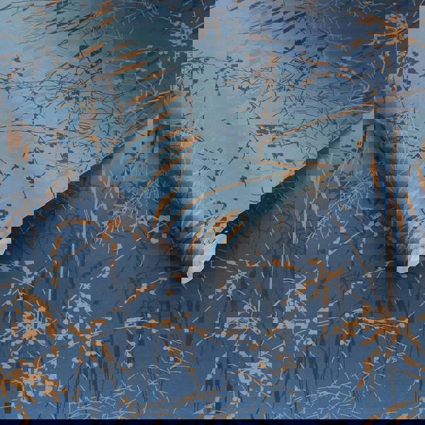 Clarissa Hulse Meadow Grass French Wallpaper | Navy & Copper