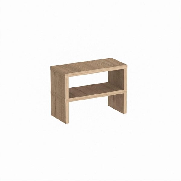 Decortie Dean 2-Tier Freestanding Worktop Shelf 60 x 20 x 50 cm - Natural Oak