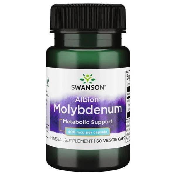 Swanson Albion Molybdenum, 400mcg - 60 vcaps
