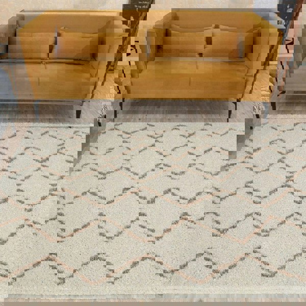 Ivory Beige colours Moroccan rug High Quality Suitable for Floor heating