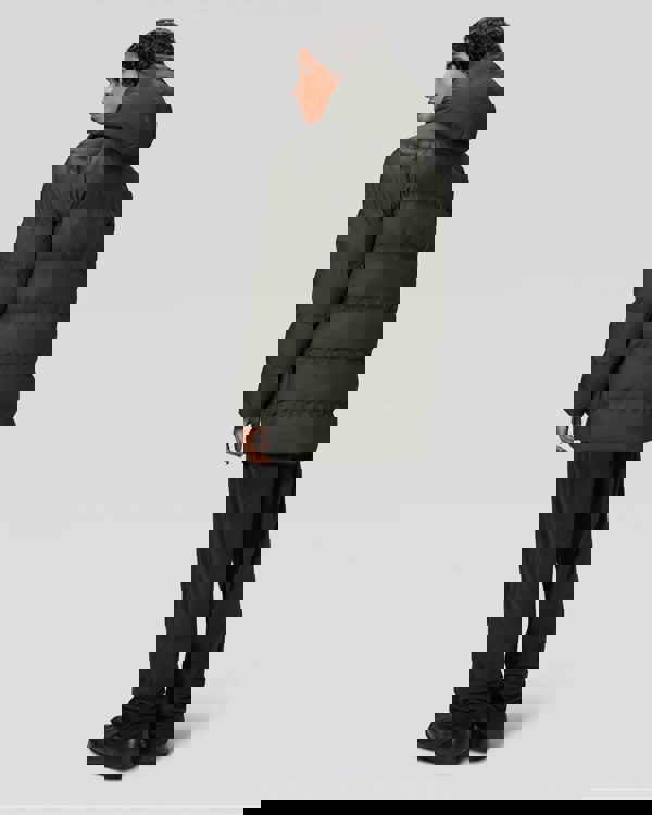 Rains Alta Long Puffer Cargo Jacket - 03 Green