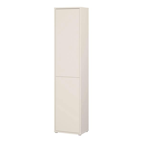 Furniture To Go Alice Springs Narrow Tall Cupboard with 2 Push-to-Open Doors in Sand