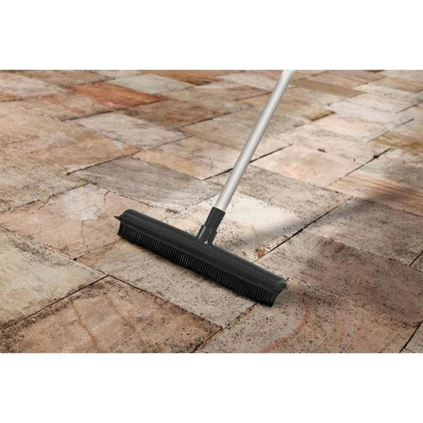 SupaHome Rubber Broom - Grey/Black