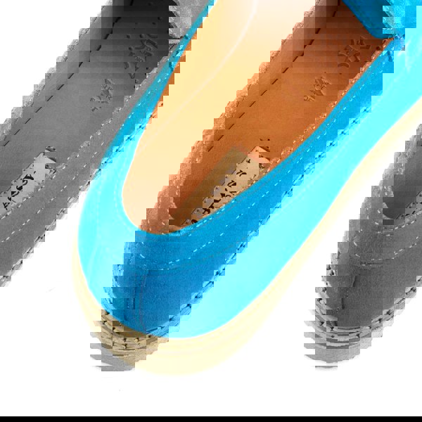 Embassy London Cruz - Sky Blue - Men's blue suede leather casual slip on with soft insoles