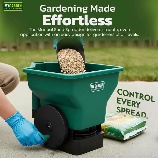My Garden Outdoor Living My Garden Seed Spreader 3L with Spatula - Handheld Seed Dispenser - Durable & Lightweight Evenly Grass Seed Spreader