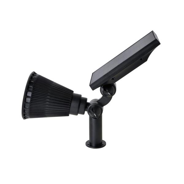 ENER-J Pack of 4 LED Solar Spotlights, 7W Solar Spike Garden Light,1800 mAh battery, 5.5V 1.5W Solar Panel, IP44, RGB