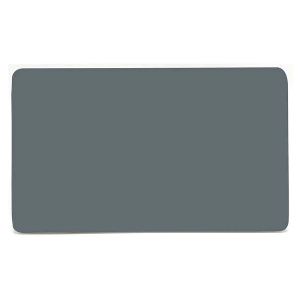 Trendi Switch Double Blanking Plate in Warm Grey