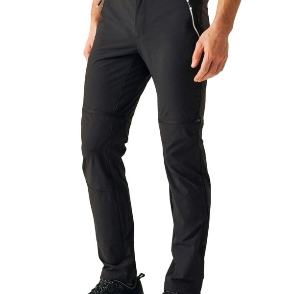 Regatta Mens Mountain Zip-Off Trousers - Black