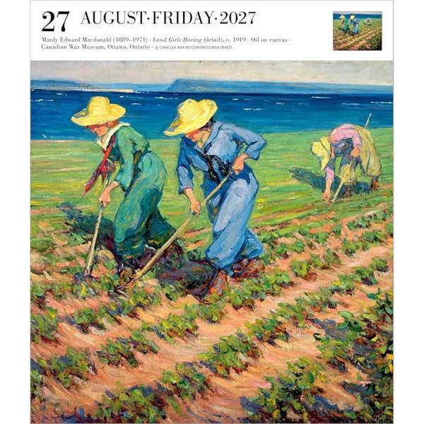 Art Gallery Desk Calendar 2027, Desk Calendars, Day To View, Art, Gift