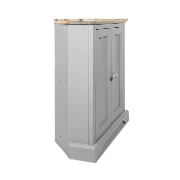 Statement Furniture Florence Corner Sideboard with Cupboard and Shelf. Assembled Storage