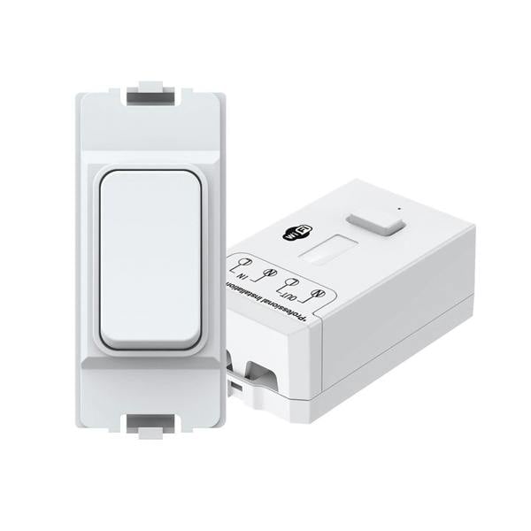 ENER-J Wireless & Batteryless Kinetic Grid Switch,Pro + 500W RF + WiFi Receiver (can fit into MK plate)