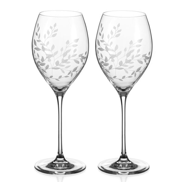 Diamante Crystal Wine Glasses ‘Breeze’ Pair