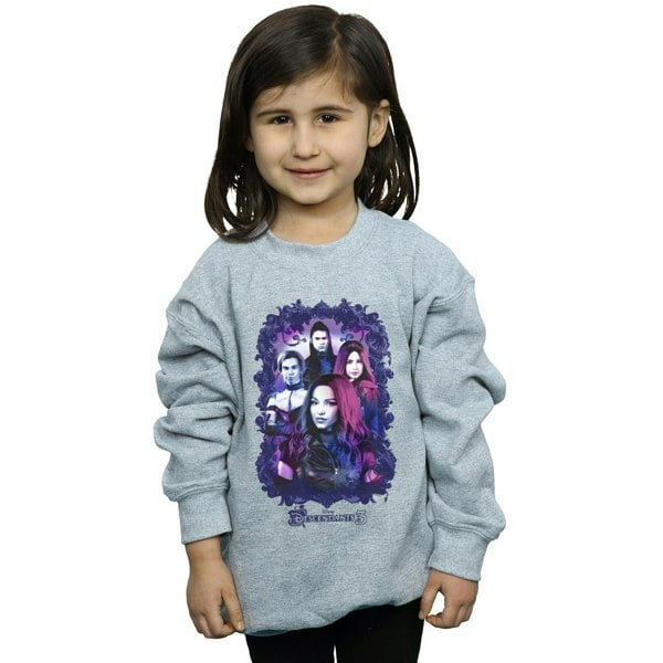 Disney Girls The Descendants Group Attitude Sweatshirt - Sports Grey