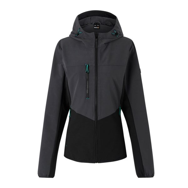 Regatta Professional Womens Ada Stretch Soft Shell Jacket - Slate Grey/Black