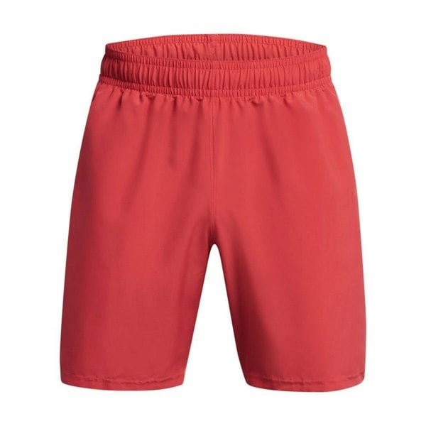 Under Armour Mens Tech Wordmark Woven Shorts - Red
