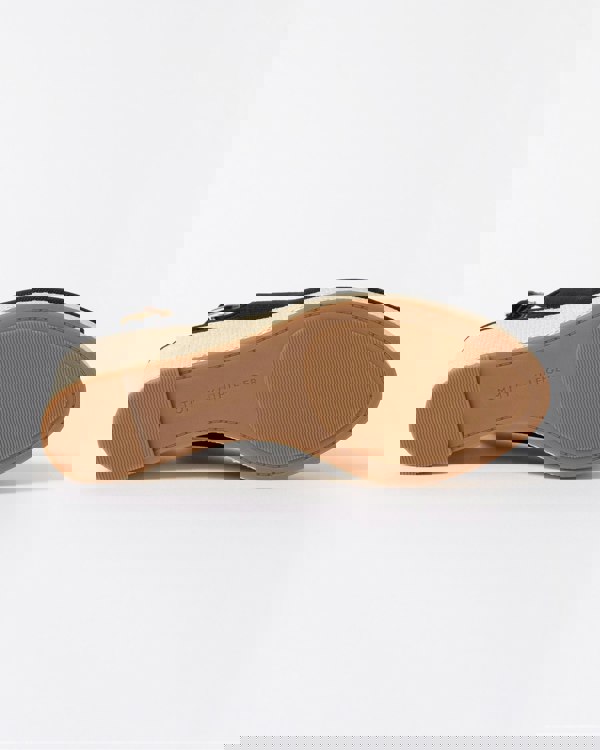 Tommy Hilfiger Womens Flag Slingback Wedge  Espadrille - Black