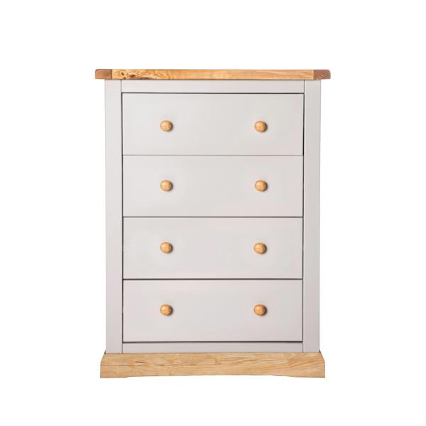 Bomporto 4 Drawer Chest of Drawers Wood Knob