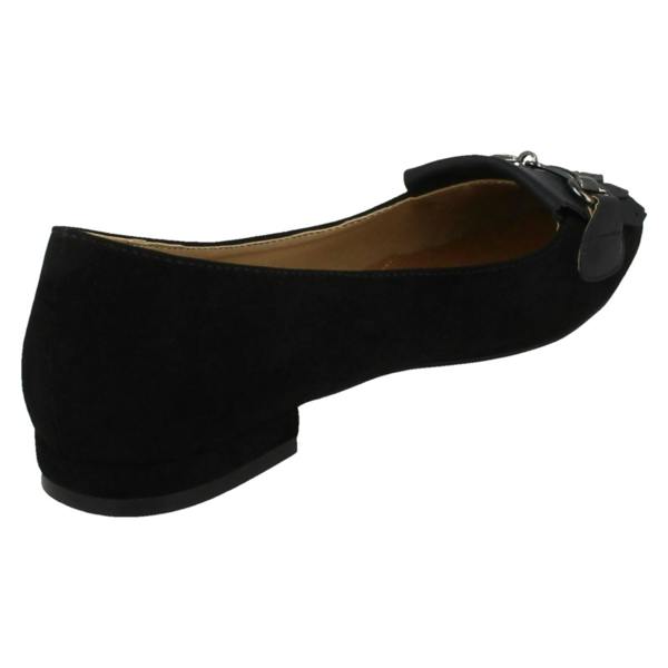 Anne Michelle Ladies Anne Michelle Low Heel Slip On Ballerinas
