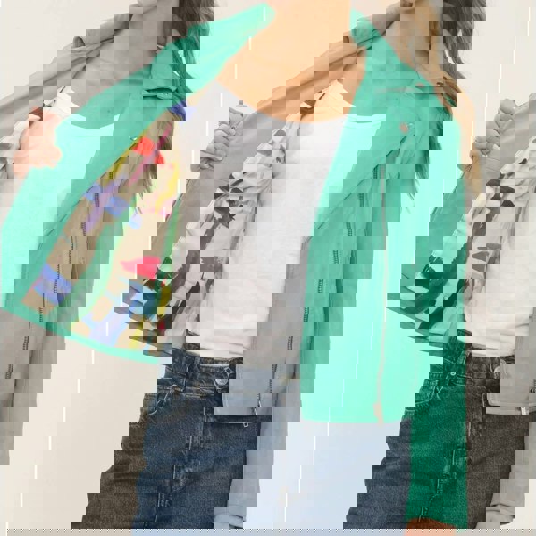 Leather Company Women's Real Leather Brando Style Biker Jacket