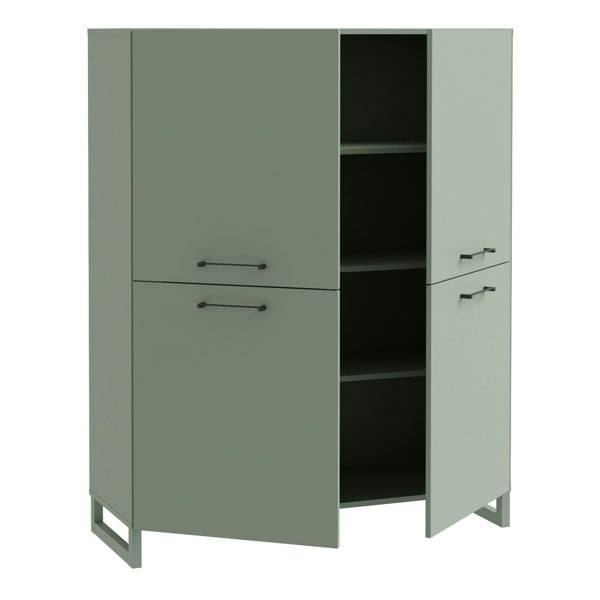 Furniture To Go Sali 4 Door Highboard in Sage Green