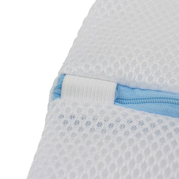 JVL Luxury Embroidered Mesh Laundry Bags For Delicates, Set of 5, White