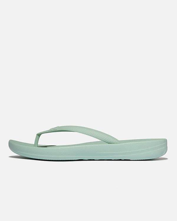 Fitflop Iqushion Womens Ergonomic Flip-Flops - Mint Green D61 | CHO | Designer Womens Sandals
