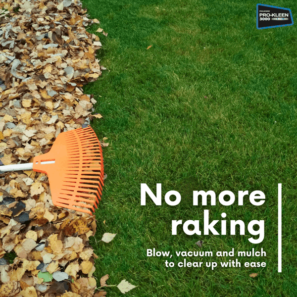 ProKleen Pro-Kleen Garden Leaf Blower And Vacuum - 3000W - Shreds & Mulches 10-1 Ratio, 10m Power Cable, 2 x 35L Bags