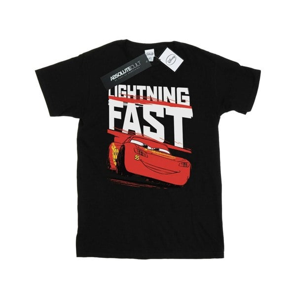 Disney Mens Cars Lightning Fast T-Shirt - Black