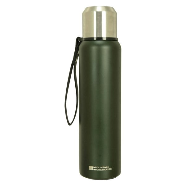 Mountain Warehouse Matte Double Wall Flask - Khaki Green