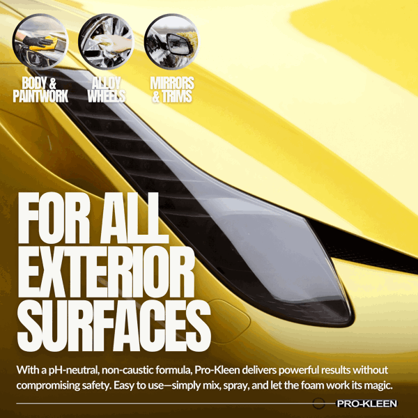 ProKleen Pro-Kleen Snow Foam- pH Neutral, Super Thick and Non-Caustic. 15L Pineapple Fragrance