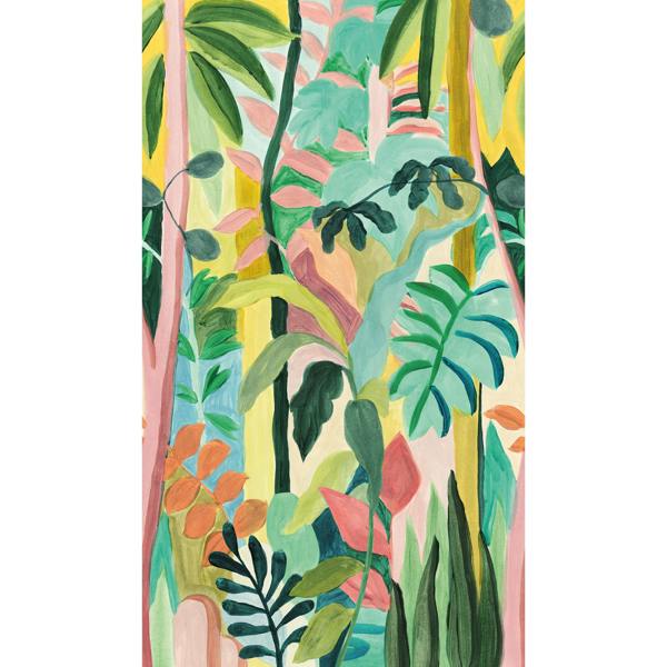 Grandeco Sunda Kids Nursery Jungle 3 panel repeatable Mural 1.59 x 2.8m, Multi