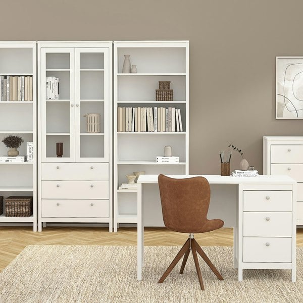 Furniture To Go Madrid Bookcase in White