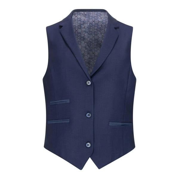 TruClothing Women's 3 Piece Tailored Fit Plain Navy Formal Office Suit