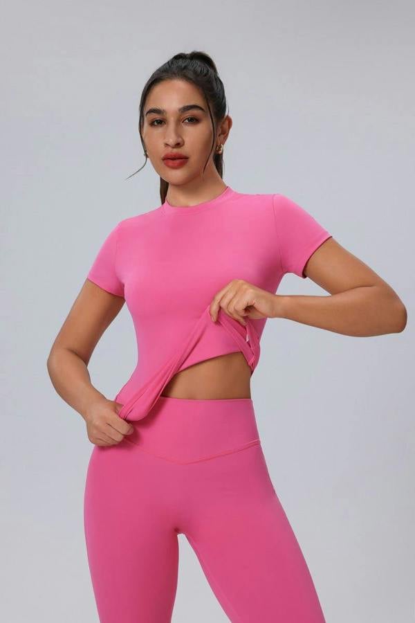 Anniou Short Sleeve Yoga T-Shirt