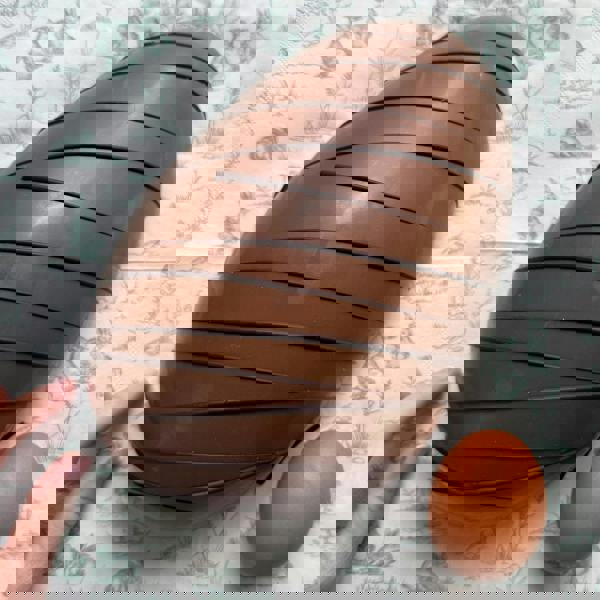 CHOC ON CHOC Giant Nutella and Candyfloss Easter Egg Half