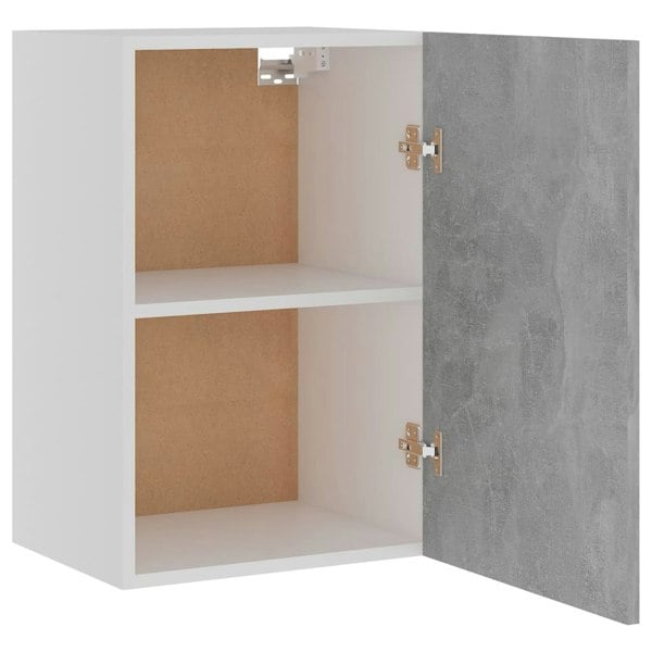 Berkfield Hanging Cabinet Concrete Grey 39.5x31x60 cm Engineered Wood