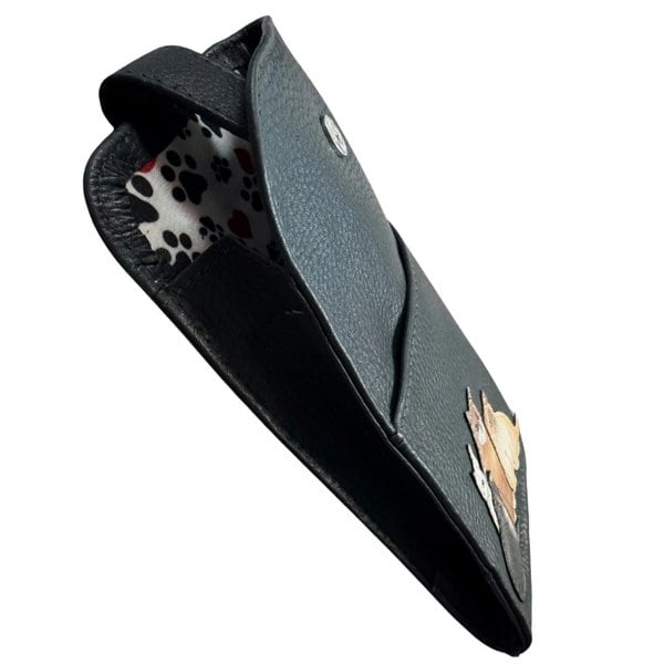 Mala Leather Meowfia Cats Wide Fit Leather Glasses Case